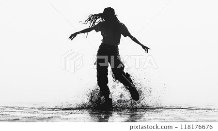 dancer, dance, silhouette 118176676