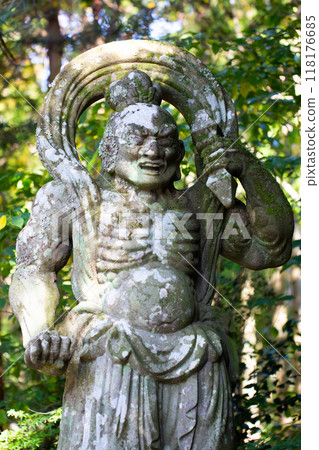 Kunisaki-jima Bokoji Temple Nioh的雕像 Kunisaki-jima Bokoji Temple Nioh的雕像 118176685