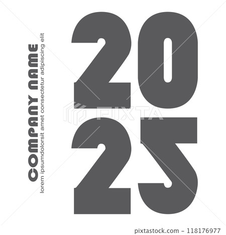 Modern 2025 Annual report isolated on white background vector illustration.Minimal trendy abstract graphic design for banner poster event template post story social media layout flyer party invitation Modern 2025 Annual report isolated on white background vector illustration.Minimal trendy abstract graphic design for banner poster event template post story social media layout flyer party invitation 118176977