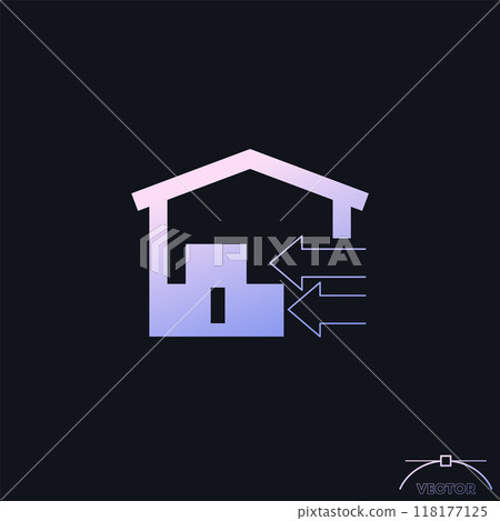 depot, move to warehouse icon with a gradient 118177125
