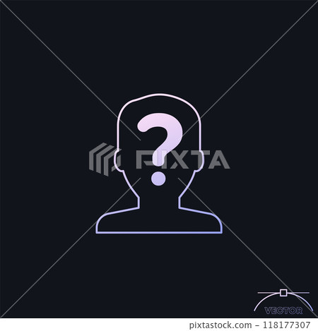 unknown person or user icon with gradient 118177307