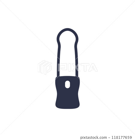 dildo or vibrator icon on white dildo or vibrator icon on white 118177659
