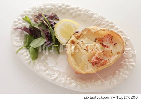 螃蟹貝類焦乾酪 118178200