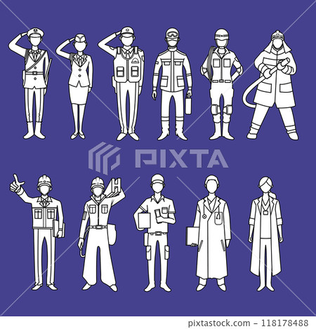Occupation icon illustration set 118178488