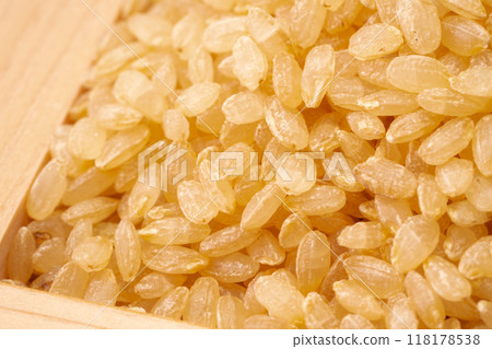 Germinated brown rice close-up Germinated brown rice close-up 118178538
