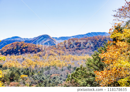 栃木縣日光市的紅葉風景 栃木縣日光市的紅葉風景 118178635