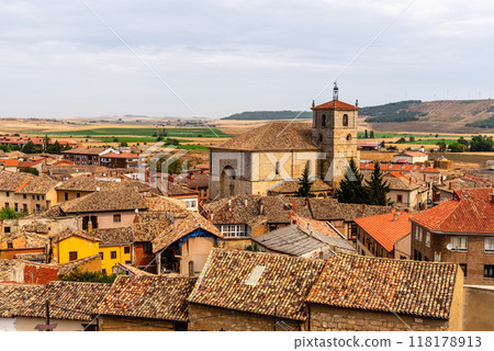 Cityscape of the town of Astudillo, Palenciain Spain Cityscape of the town of Astudillo, Palenciain Spain 118178913