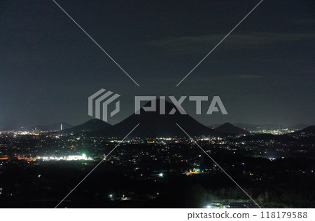 View of Sanuki Fuji at night from New Reoma World 118179588