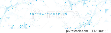 Global network connection banner design template. Header social network communication in the global business concept. Big data visualization. Internet technology 118180382