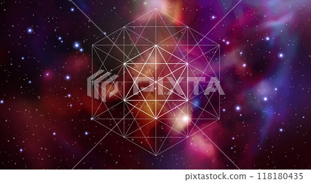 Mystical sacred geometry vector symbol. Spirituality, harmony Mystical sacred geometry vector symbol. Spirituality, harmony 118180435