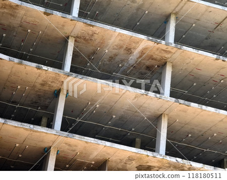 A new modern multi-storey residential building under construction 118180511