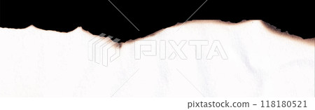 Burnt paper edges realistic vector illustration 118180521