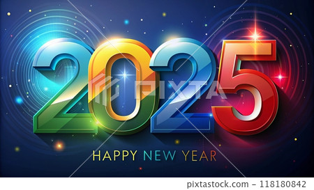 Happy New Year, Holidays logo  118180842