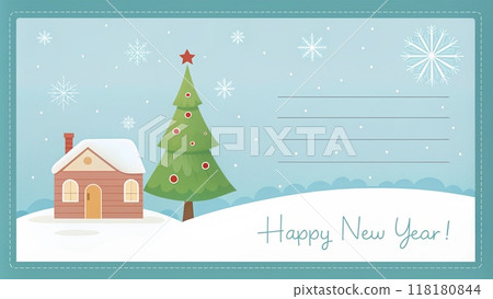 Happy New Year, Holidays logo  118180844