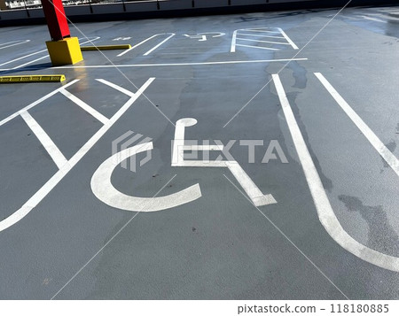 Disabled parking lot Disabled parking lot 118180885