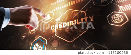 Credibility improvement concept. Multiple exposure virtual screen 118180986
