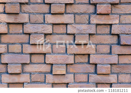 Three-dimensional brick wall 118181211