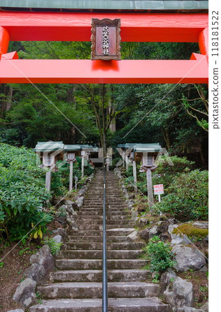 Red Torii and stairs Red Torii and stairs 118181522