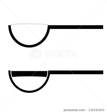 Measuring spoon with flour 118181843