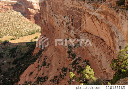 Surrounding Terrain, Cliffs, and Valley Canyon De Chelly Arizona 118182185