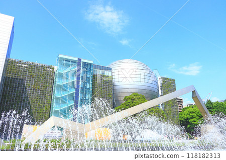 Nagoya City Science Museum and fountain, Nagoya, Aichi Prefecture 118182313
