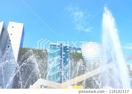 Nagoya City Science Museum and fountain, Nagoya, Aichi Prefecture 118182317