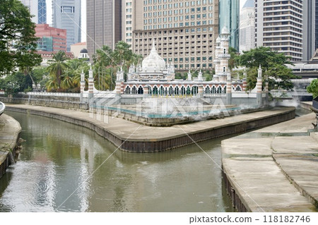 巴生河和占美清真寺的景觀 巴生河和占美清真寺的景觀 118182746