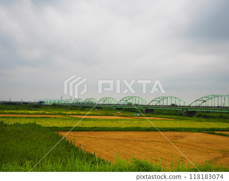Shimogoya Bridge and rural scenery 118183074