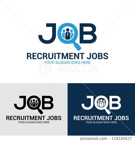 Job recruiting vector logo template. This is a abstract minimalist modern Vector logo or icon design element for your Job recruiting company Job recruiting vector logo template. This is a abstract minimalist modern Vector logo or icon design element for your Job recruiting company 118183627
