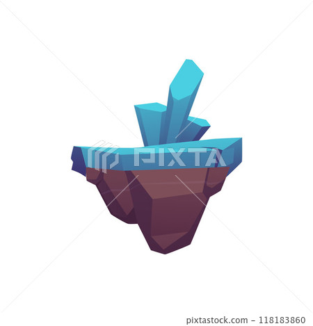 Floating platform vector illustration for game design Floating platform vector illustration for game design 118183860