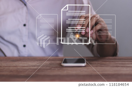 Electronic Signature Oline Business Contract Electronic Signature Oline Business Contract 118184654
