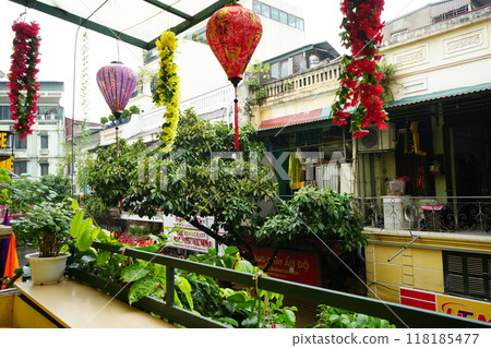 越南河內老城區城市景觀 118185477