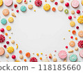 Colorful sweets frame 118185660