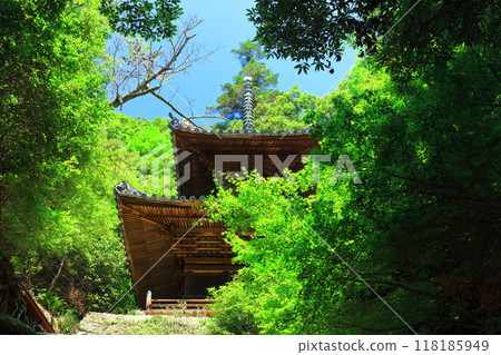 [Kagawa Prefecture] The pagoda at Yatani-ji Temple (Senju-in, Mount Kengozan), the 71st temple of the Shikoku Pilgrimage 118185949