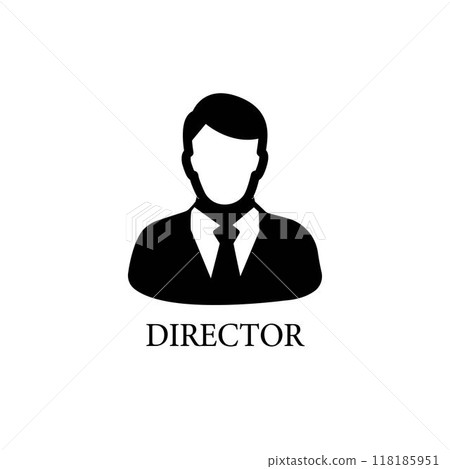 Director icon. isolated line vector illustration from professions collection. editable thin stroke director icon on white background Director icon. isolated line vector illustration from professions collection. editable thin stroke director icon on white background 118185951