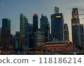 famous financial building and landmark at Marina bay sand, Singa 118186214
