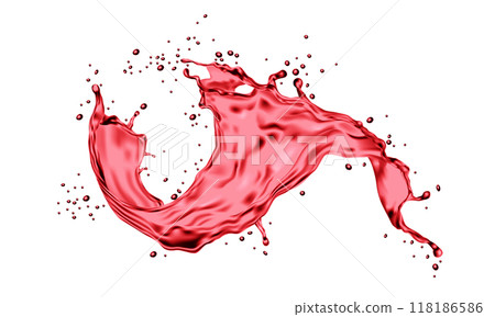 Realistic red water splash spiral dynamic on white background vector Realistic red water splash spiral dynamic on white background vector 118186586