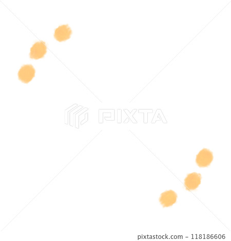 A simple frame of small orange round flowers A simple frame of small orange round flowers 118186606
