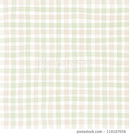 Sage Green Beige Brown Gingham Check Hand Drawn Background Overlay Sage Green Beige Brown Gingham Check Hand Drawn Background Overlay 118187056