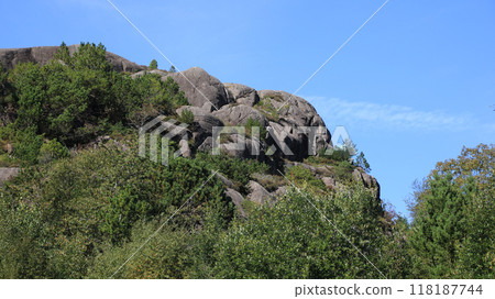 Unique anorthosite rock mountains in the magma geopark in Rogaland, Norway. Unique anorthosite rock mountains in the magma geopark in Rogaland, Norway. 118187744