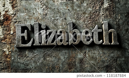 Concrete personalized name postcard perfect for decor. 118187884