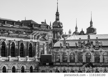 Dresden Castle or Royal Palace, former residence of the electors and kings of Saxony in old town of Dresden, Germany 118188100