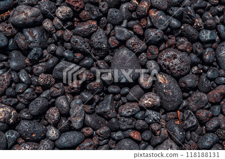 Black pebbles 118188131