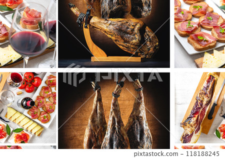 Spanish tapas and appetizers Spanish tapas and appetizers 118188245