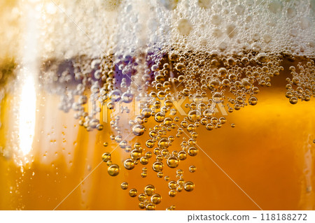 beer on glass detail. beer on glass detail. 118188272
