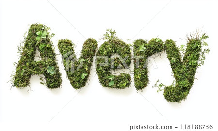 Moss personalized name postcard perfect for decor. 118188736