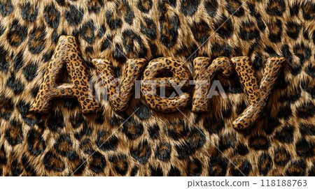 Leopard Fur personalized name postcard perfect for decor. 118188763