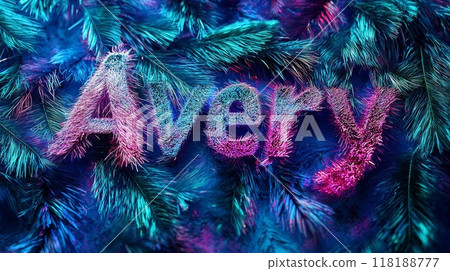 Holo Fur personalized name postcard perfect for decor. Holo Fur personalized name postcard perfect for decor. 118188777
