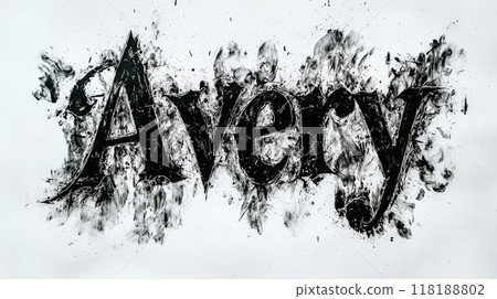 Personalized postcard perfect for decor created in Gothic Calligraphy. 118188802