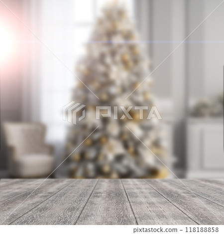 Creative defocused Christmas and New Year design. 118188858